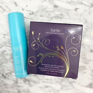 Tarte Foundation & TULA eye balm